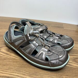 Orthofeet Verona Sandals Shoes Orthopedic Soft Microfiber #997 Size 10 EE X-Wide